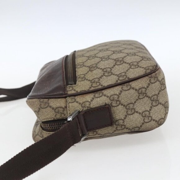 Authentic GUCCI GG Supreme Shoulder Bag PVC Beige Silver 114291 - Picture 11 of 16